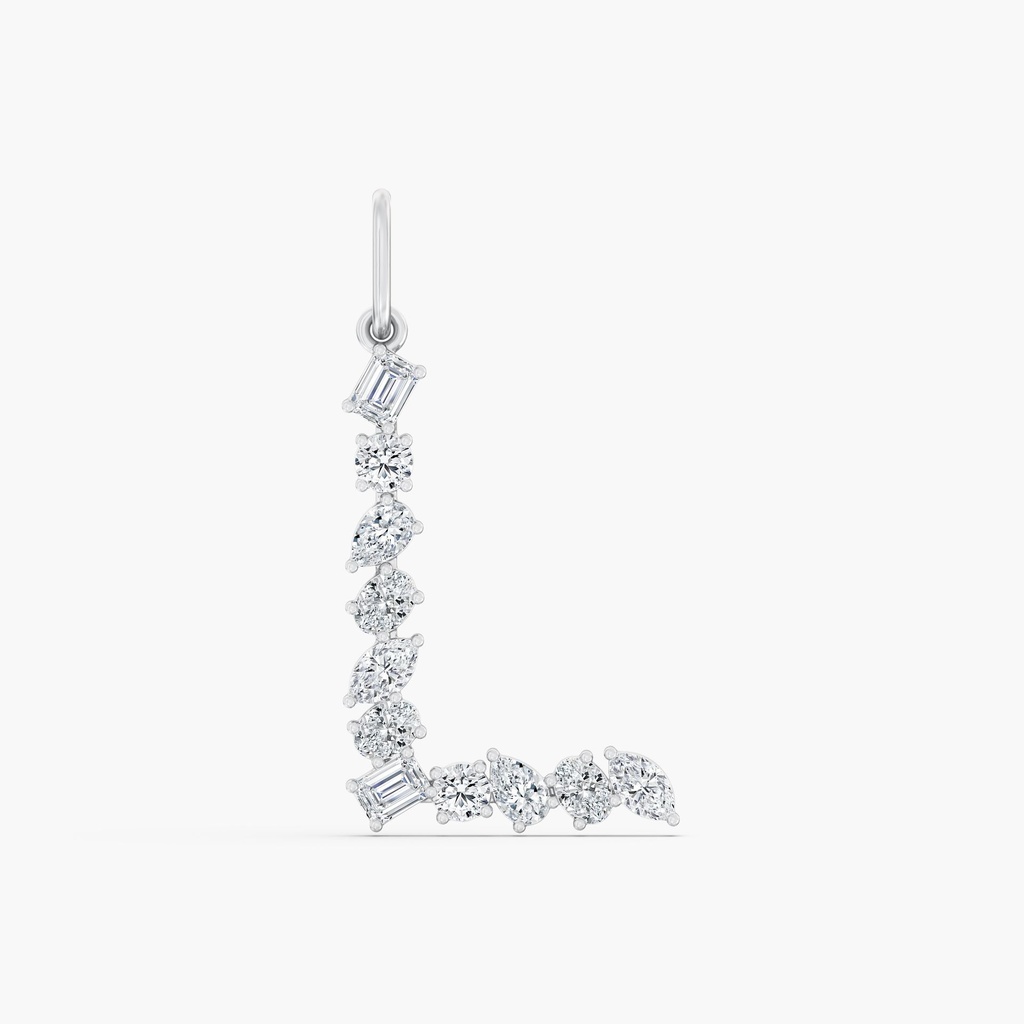 Multi Shape Letter "L" Charm