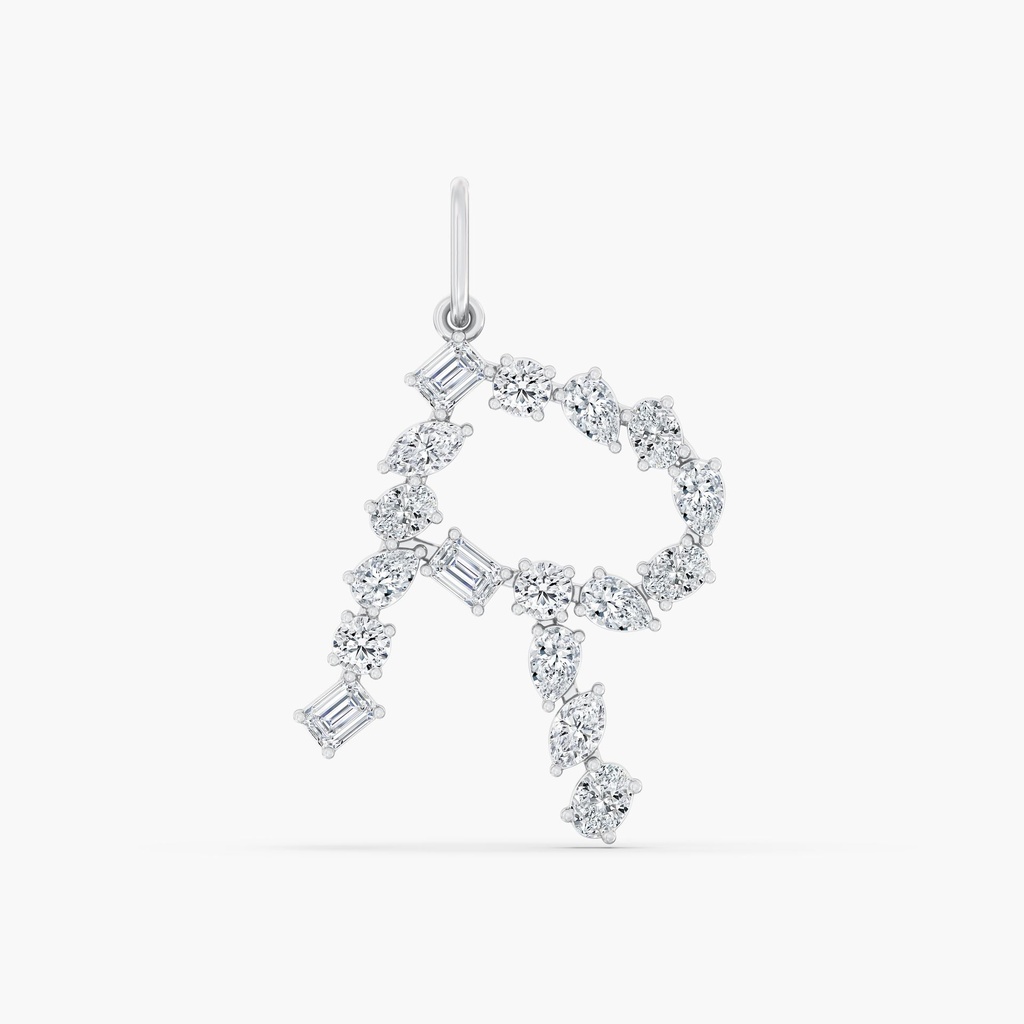 Multi Shape Letter "R" Charm