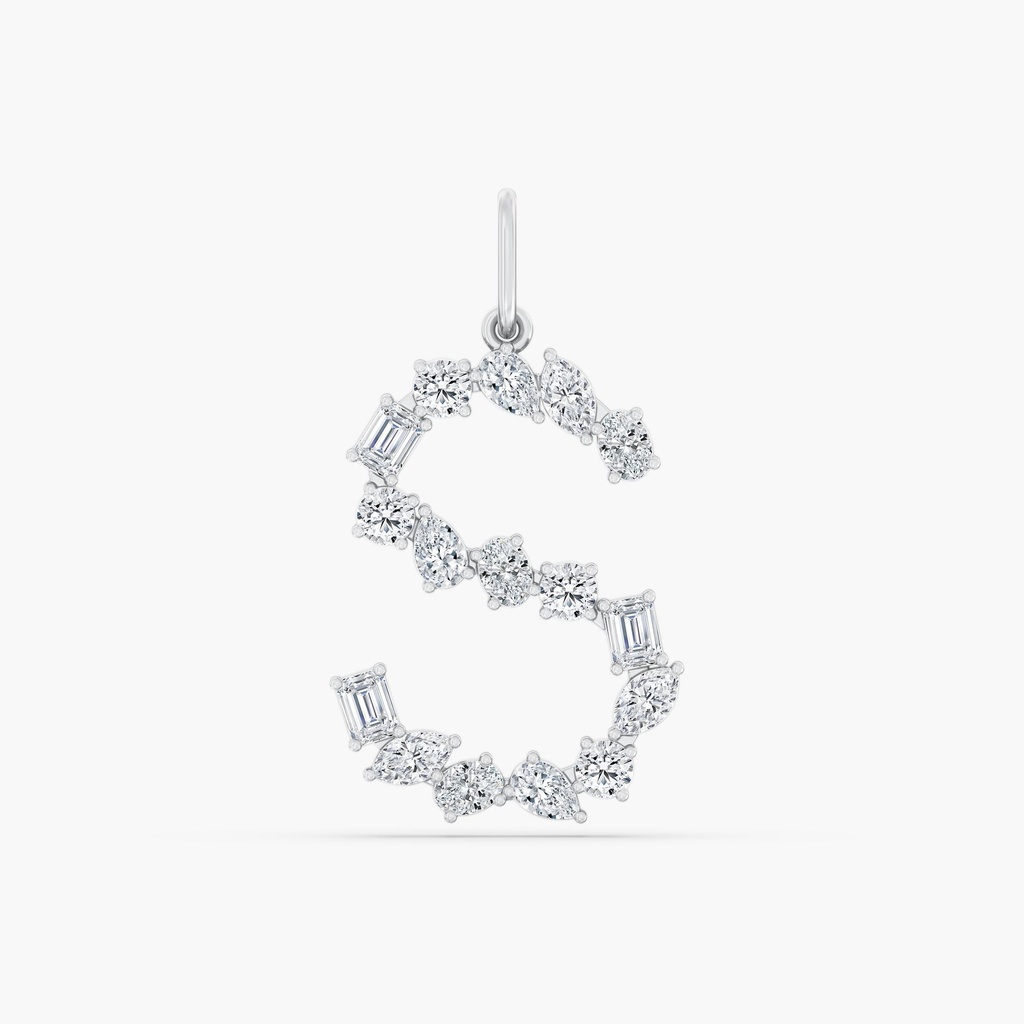 Multi Shape Letter "S" Charm