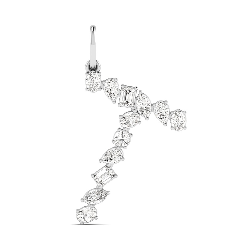 Multi Shape Letter "T" Charm