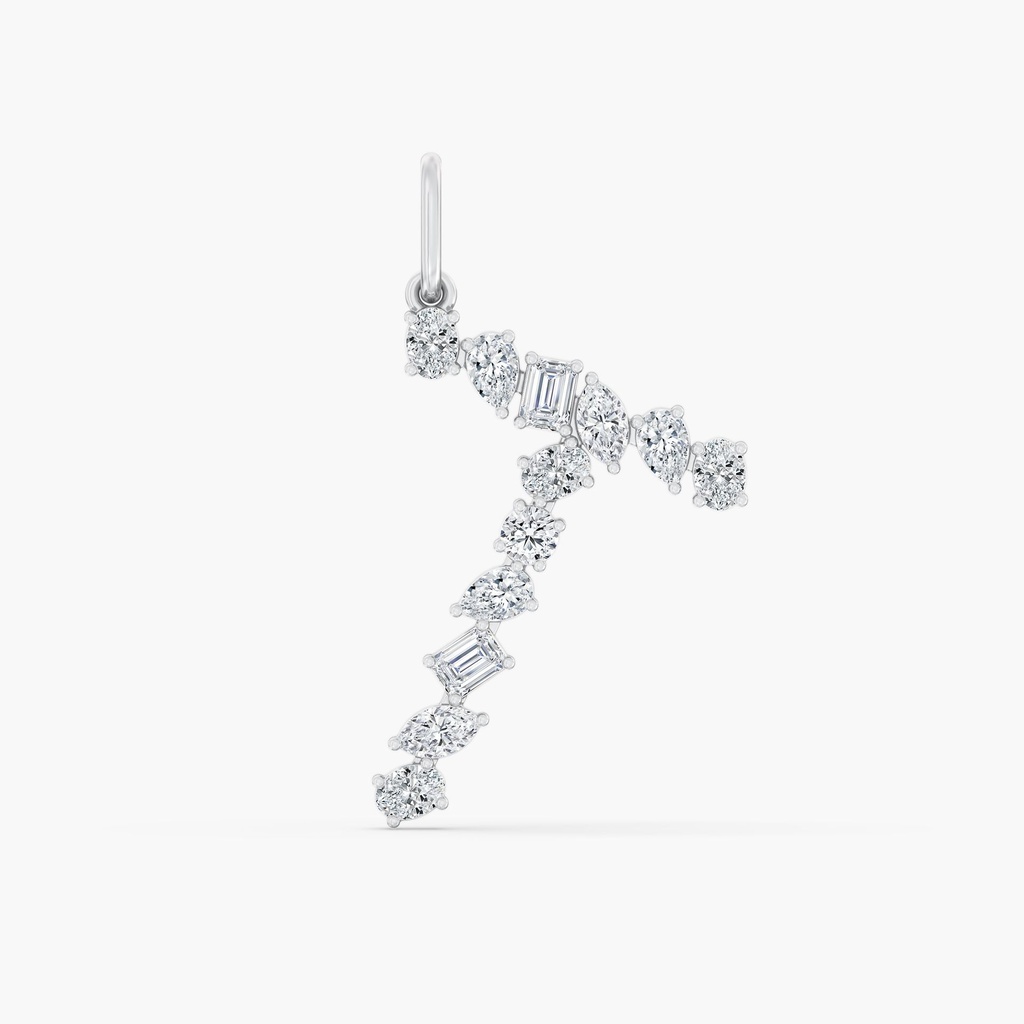 Multi Shape Letter "T" Charm