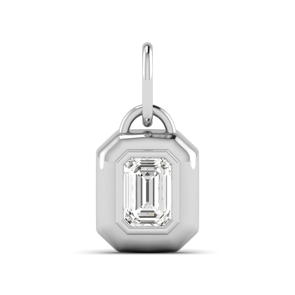  Golden Domed Emerald Charm