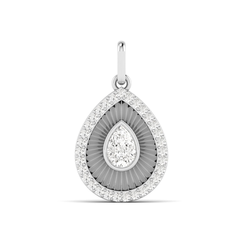 Fluted Pear Charm