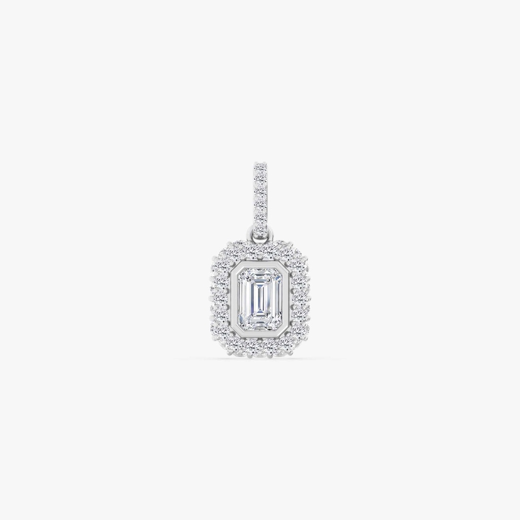 Emerald Pave Domed Charm