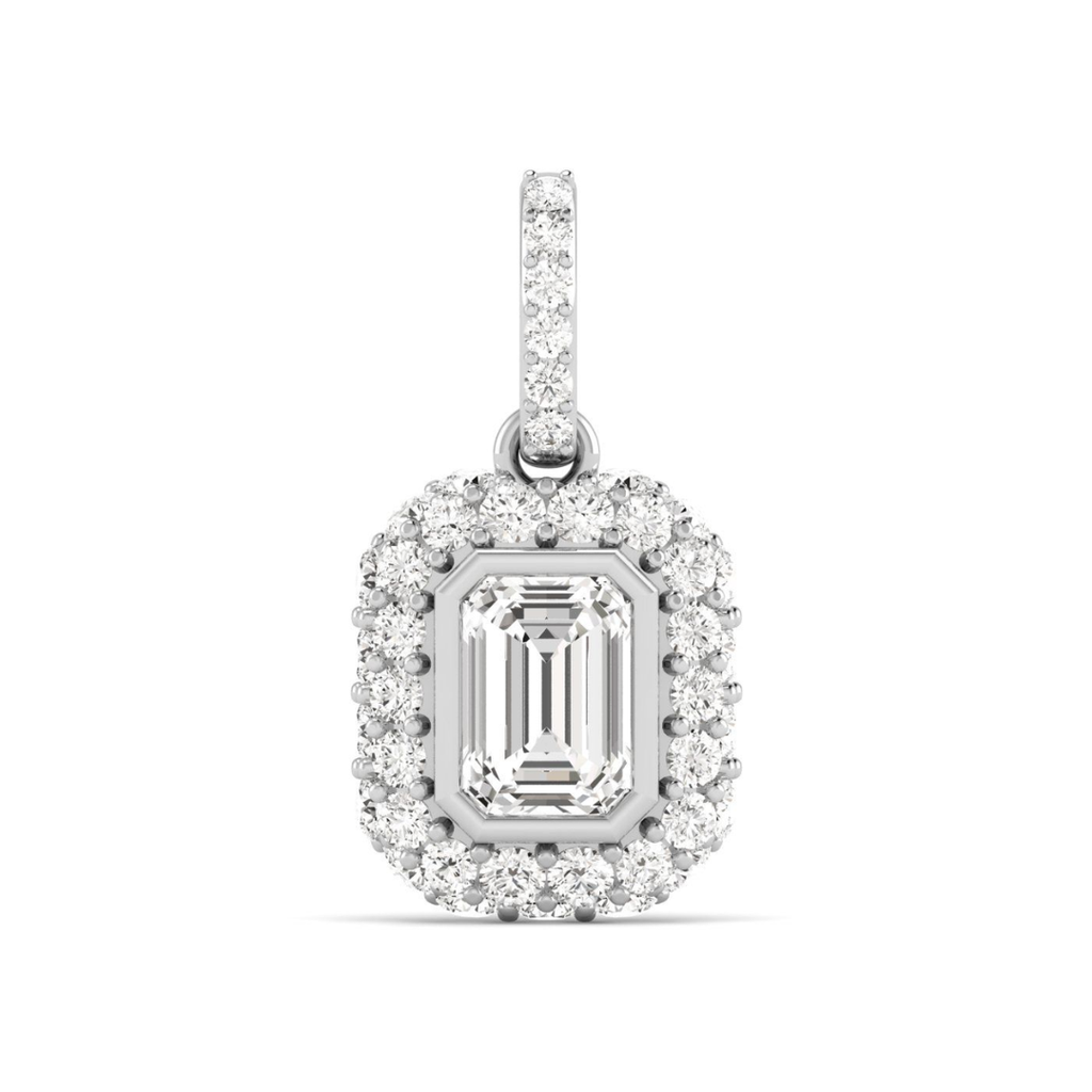 Emerald Pave Domed Charm