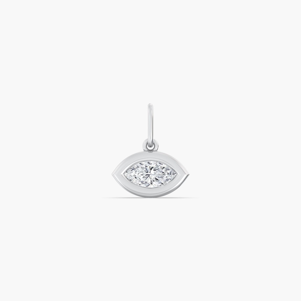 East West Marquise Domed Charm 
