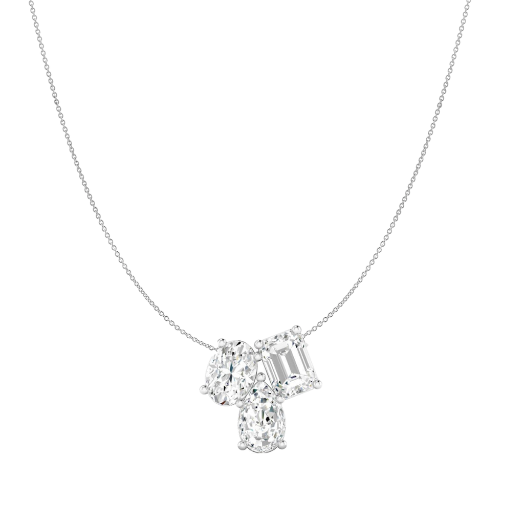 Multi Shape Cluster Necklace