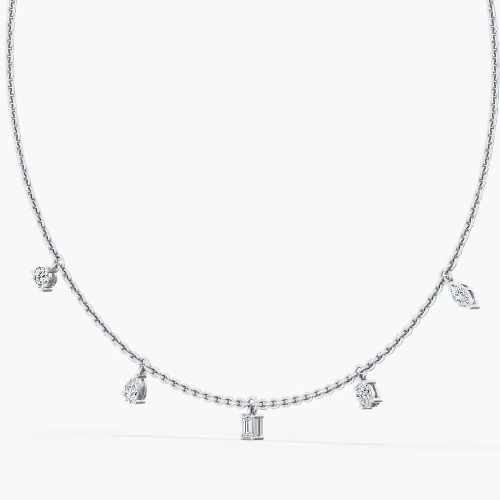 Multi Shape Droplet Necklace