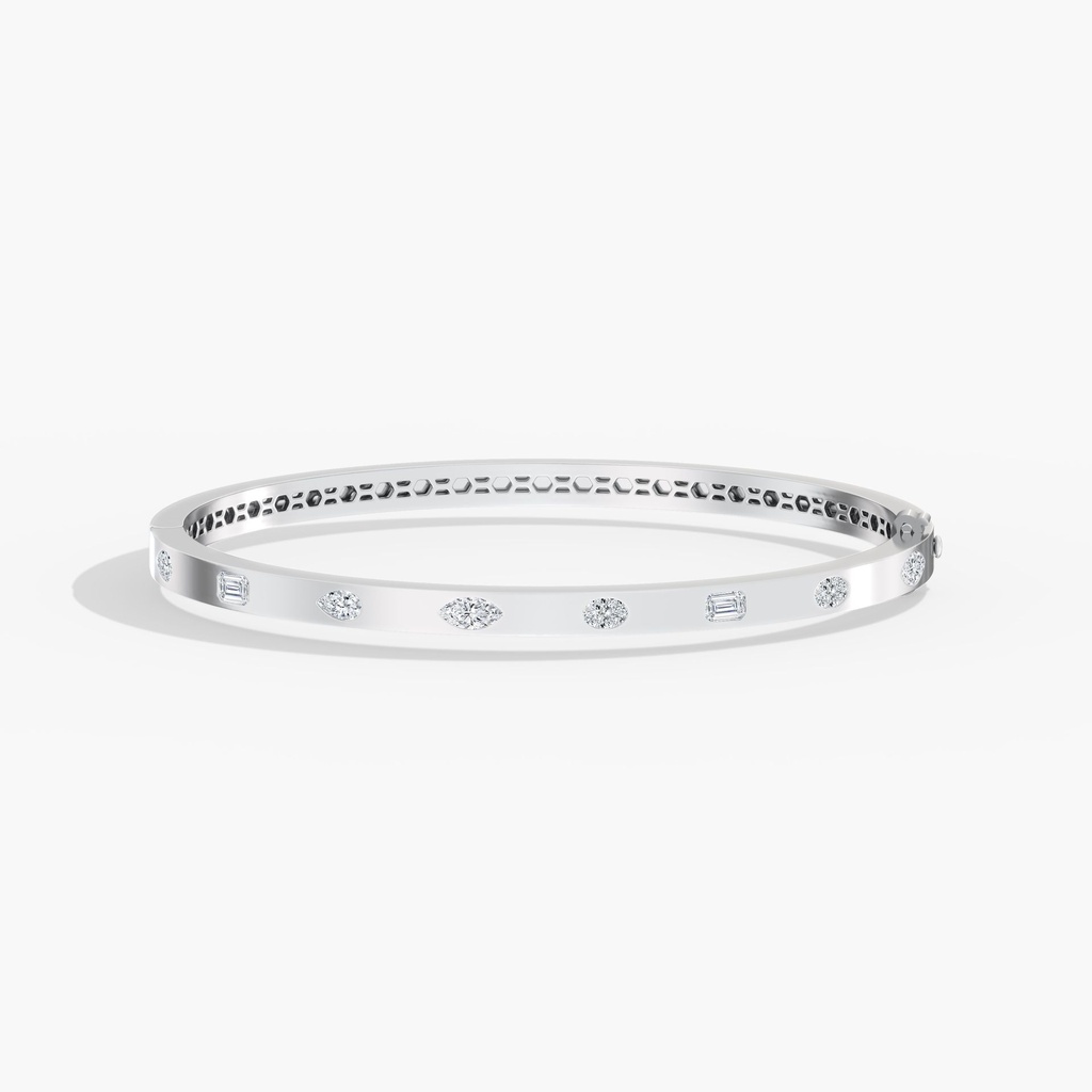 Small Multi Shape Inlay Bangle