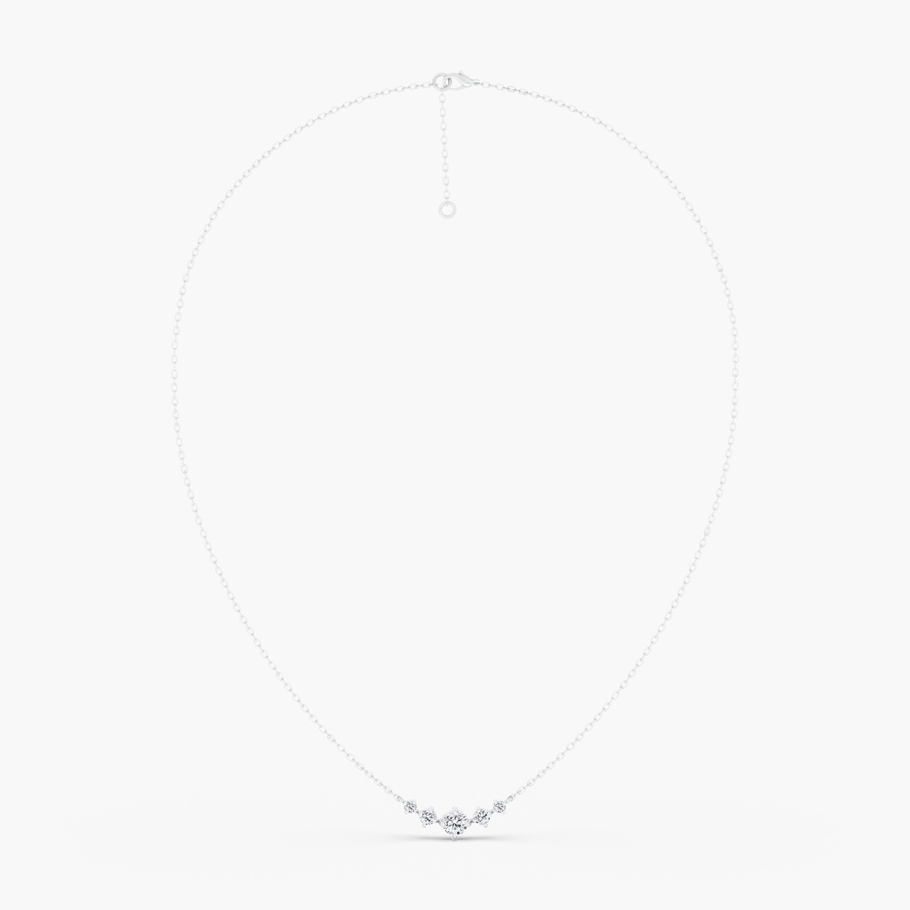 Starlight Graduated Five Stone Necklace