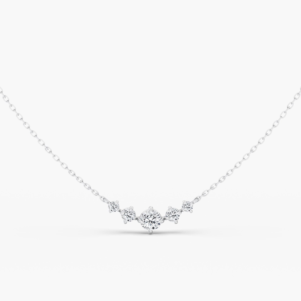 Starlight Graduated Five Stone Necklace