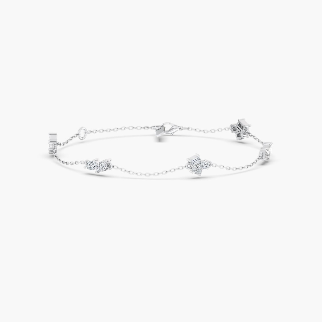 Dainty Multi Shape Cluster Bracelet