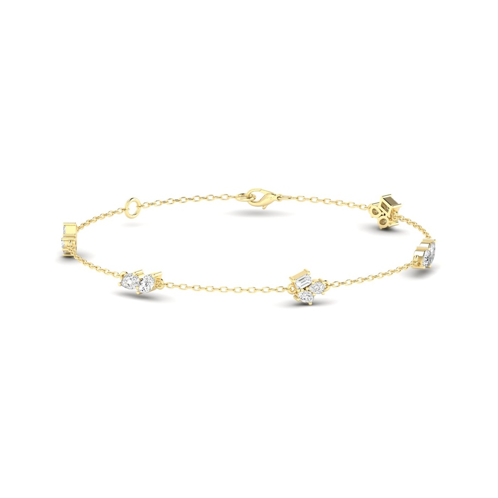 Dainty Multi Shape Cluster Bracelet