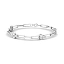 Multi Shape Cluster Paperclip Bracelet