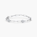 Multi Shape Cluster Paperclip Bracelet