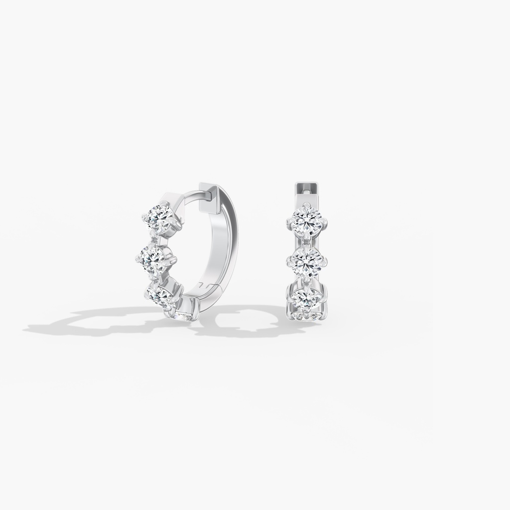 Starlight Huggie Hoops