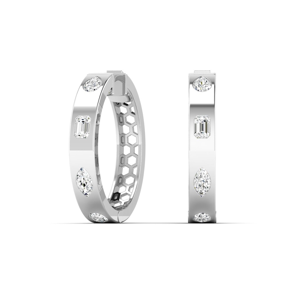 Multi Shape Inlay Hoops