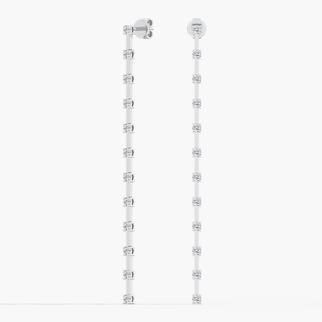 Long Orbit Drop Earrings