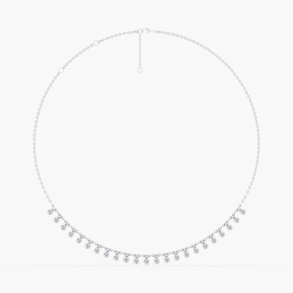 Round Bead Chain Shaker Necklace 