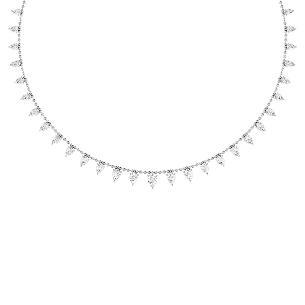 Pear Bead Chain Shaker Necklace 