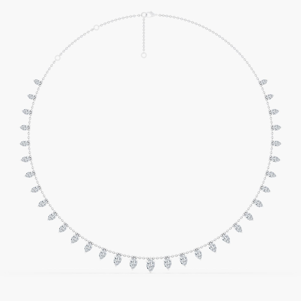 Pear Bead Chain Shaker Necklace 