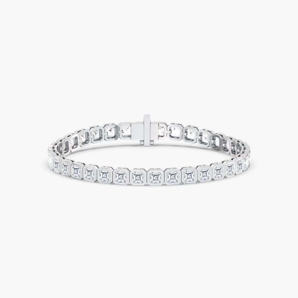 Asscher Bezel Tennis Bracelet