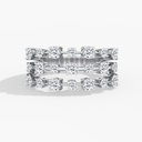 Orbit Three Row Ring