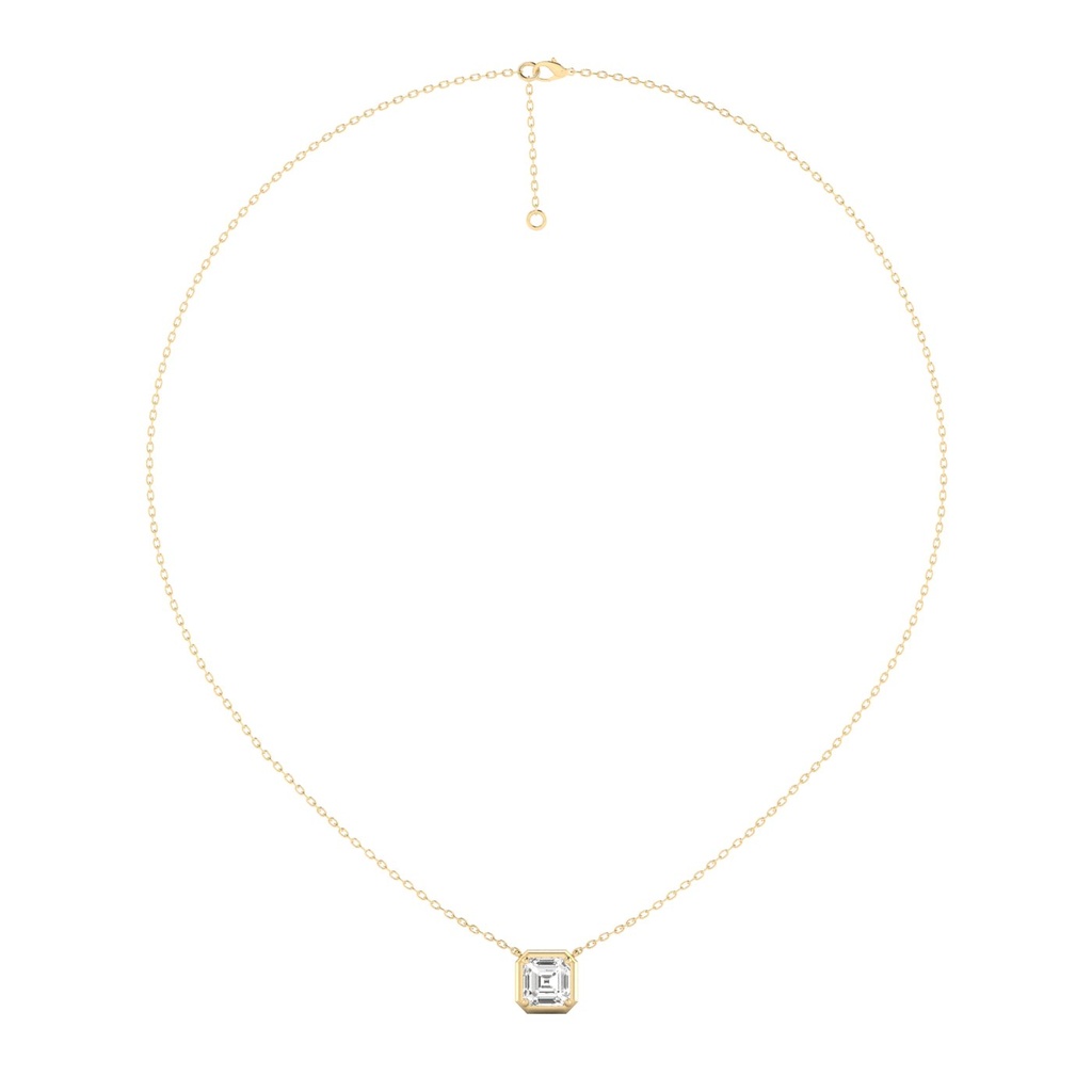 Gold Frame Asscher Pendant