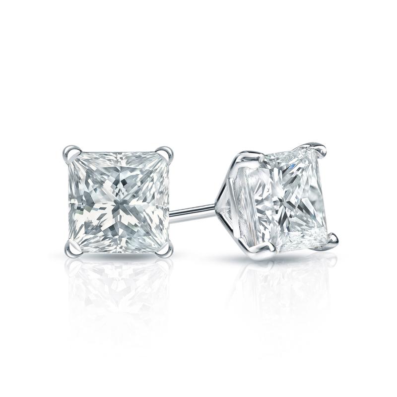 Princess Cut Studs