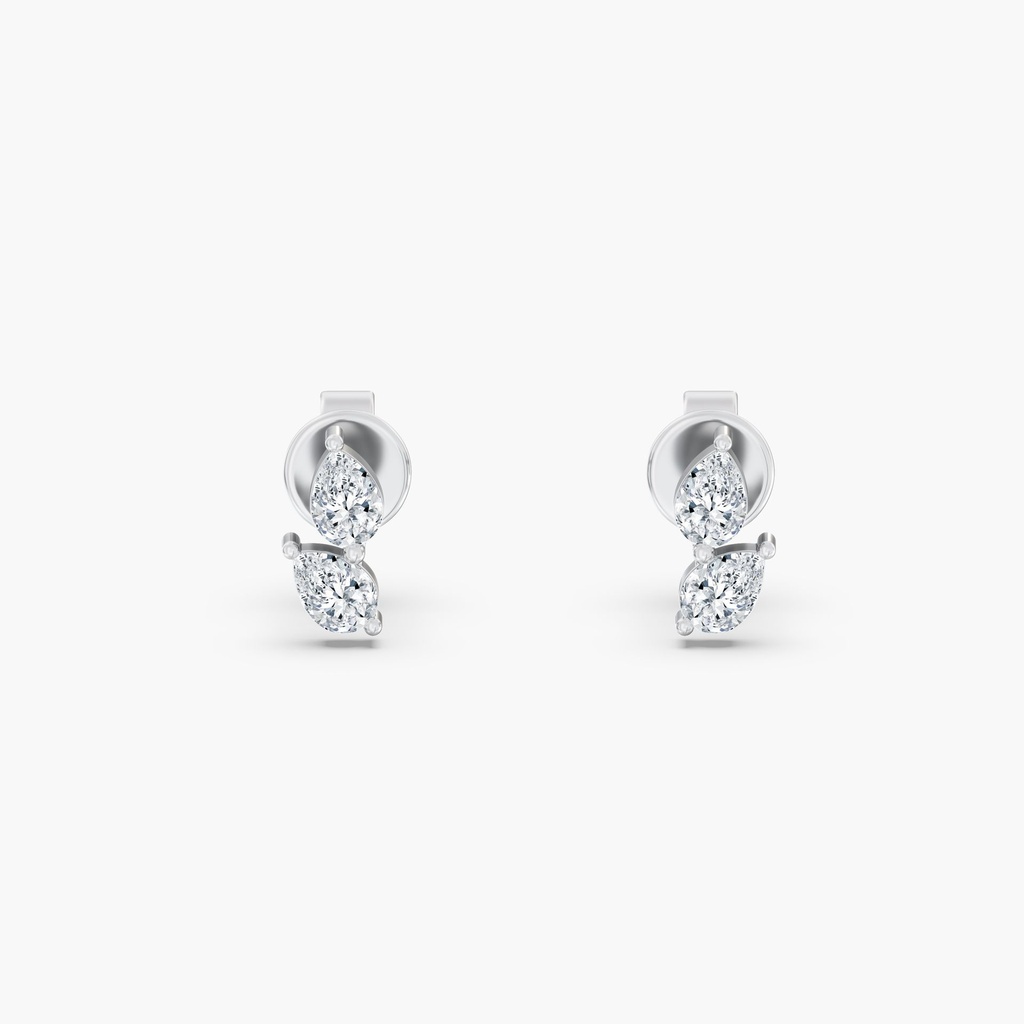 Petite Pear Duo Studs