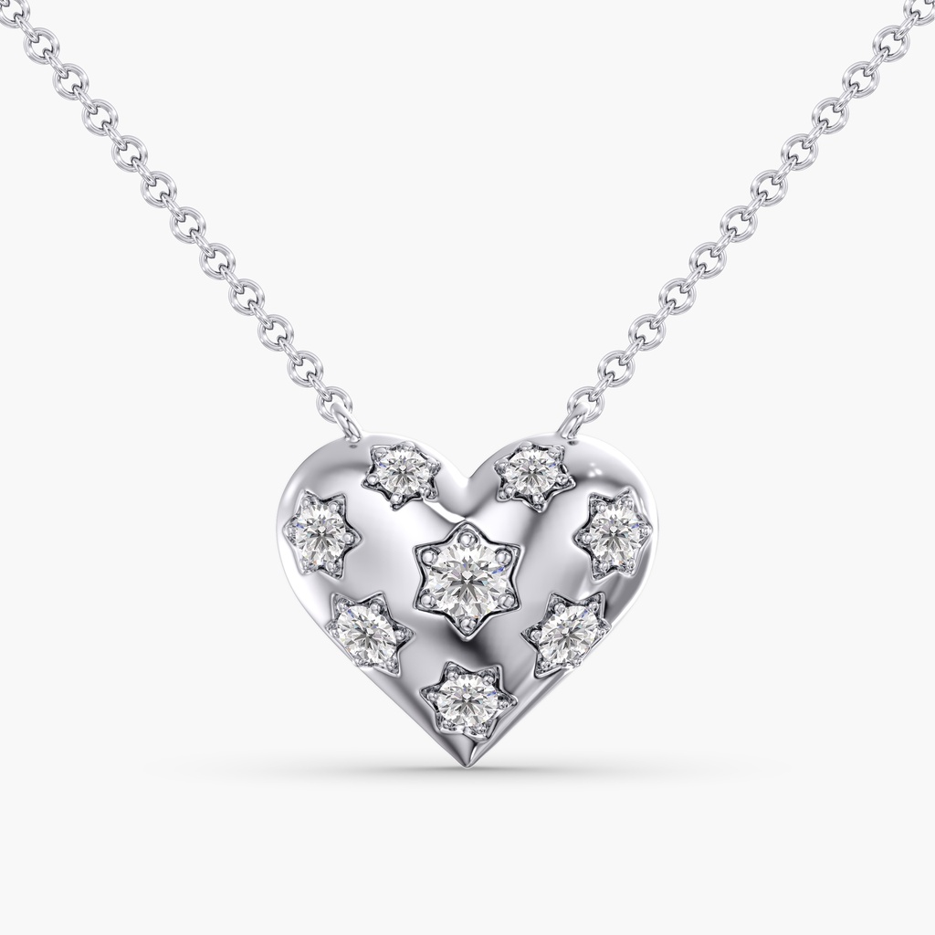 Puffy Heart Necklace