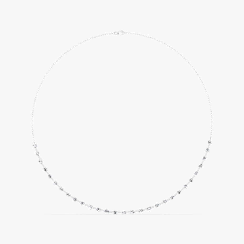 Orbit Half Tennis Necklace