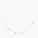 Orbit Half Tennis Necklace