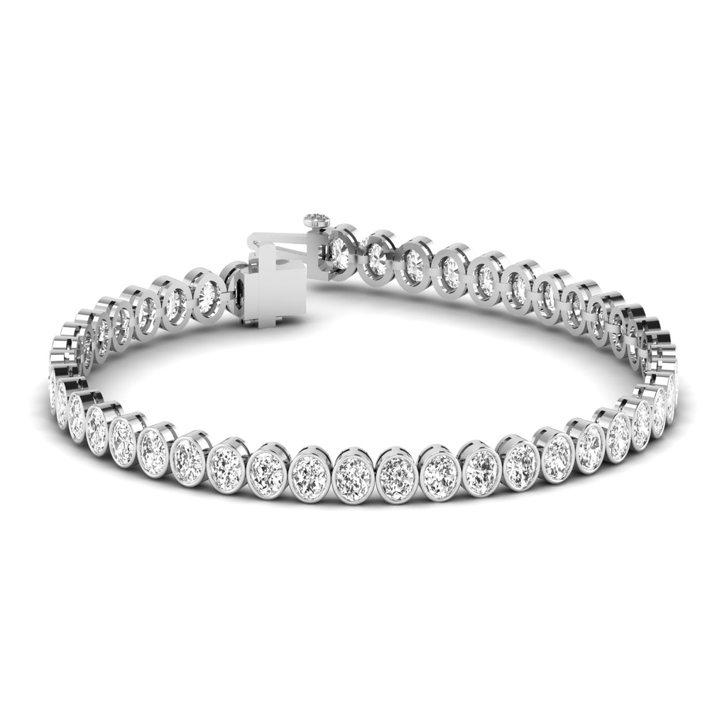 Oval Bezel Tennis Bracelet