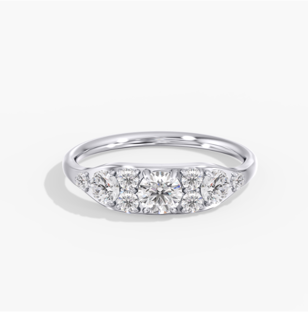 Round Mosaic Fashion Ring