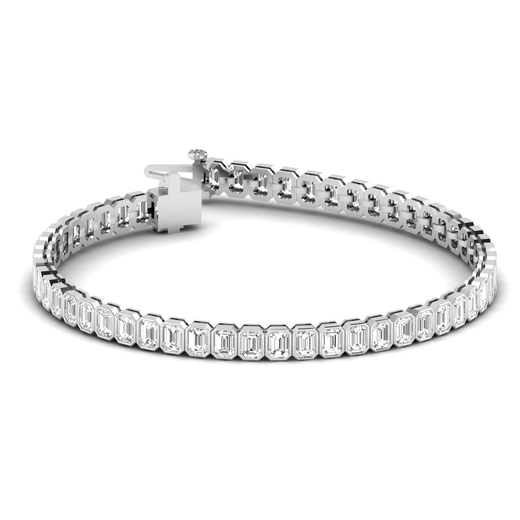 Emerald Bezel Tennis Bracelet