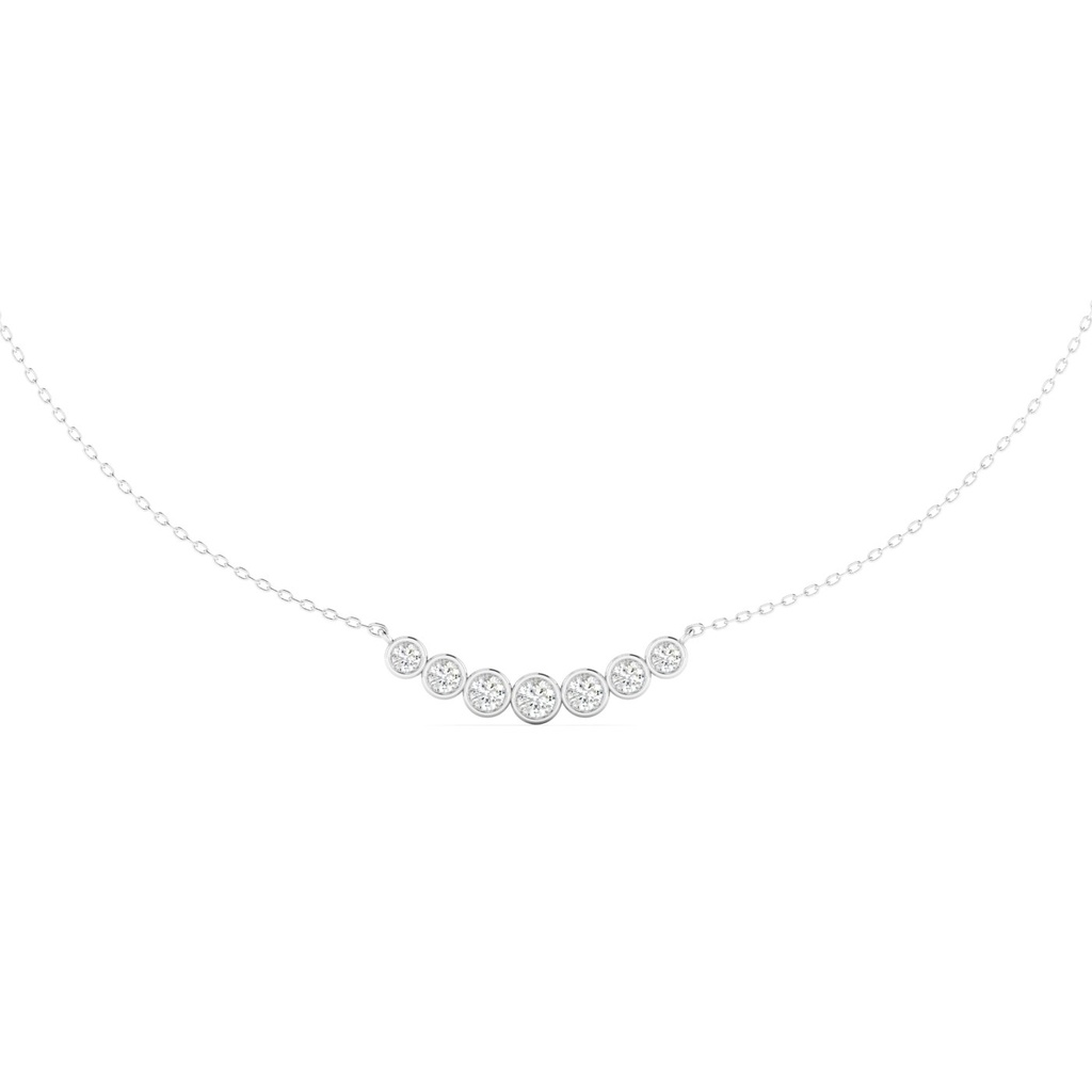 Graduated Bezel Bar Necklace