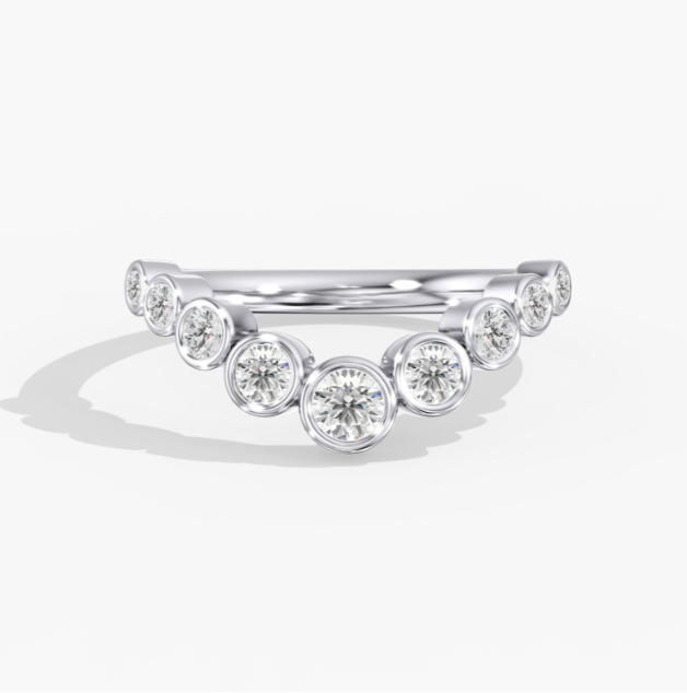 Nine Stone Round Contour Band 