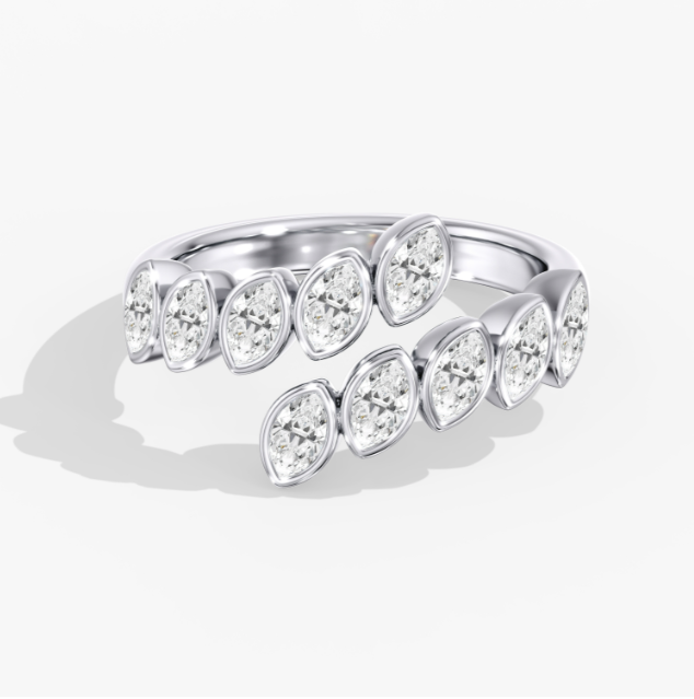 Marquise Bezel Bypass Ring 