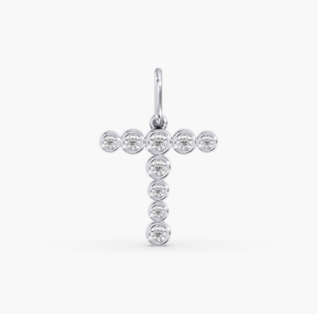 Bezel Letter "T" Charm