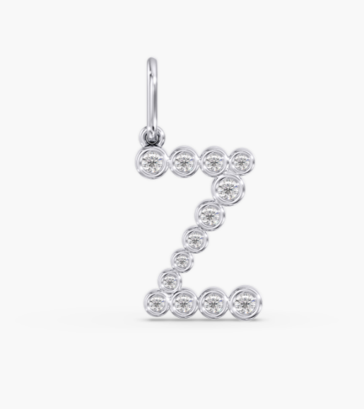 Bezel Letter "Z" Charm