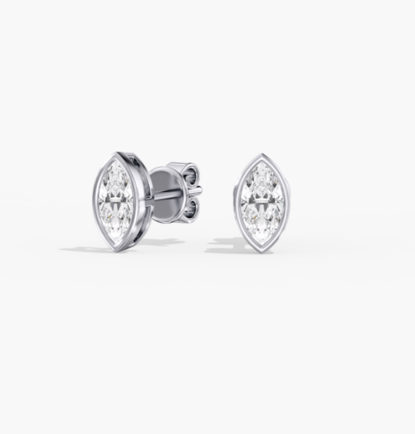Marquise Bezel Studs