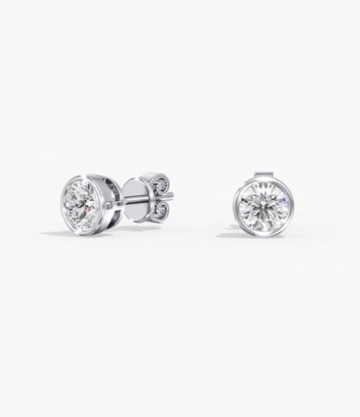 Round Bezel Studs