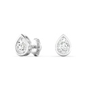 Pear Bezel Studs