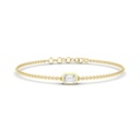 Emerald Bezel Bracelet