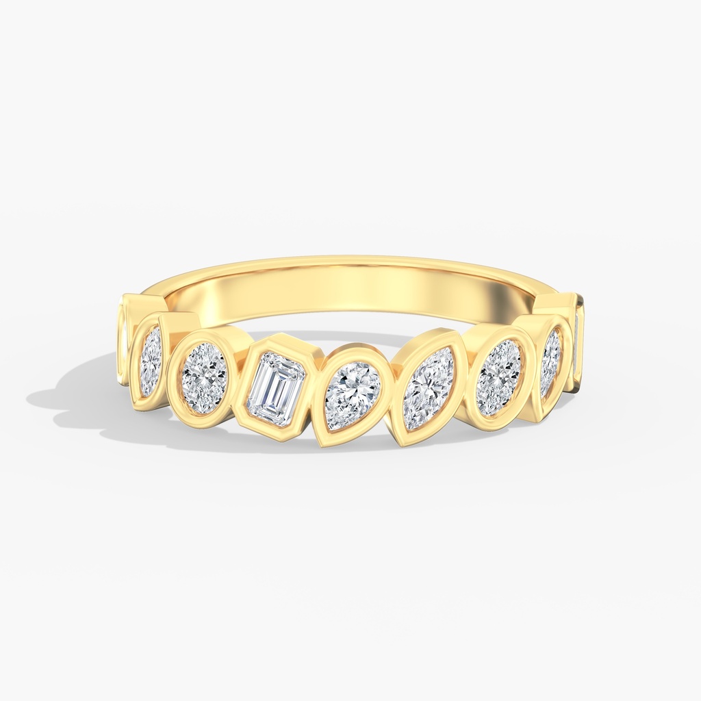 Multi Shape Bezel Band