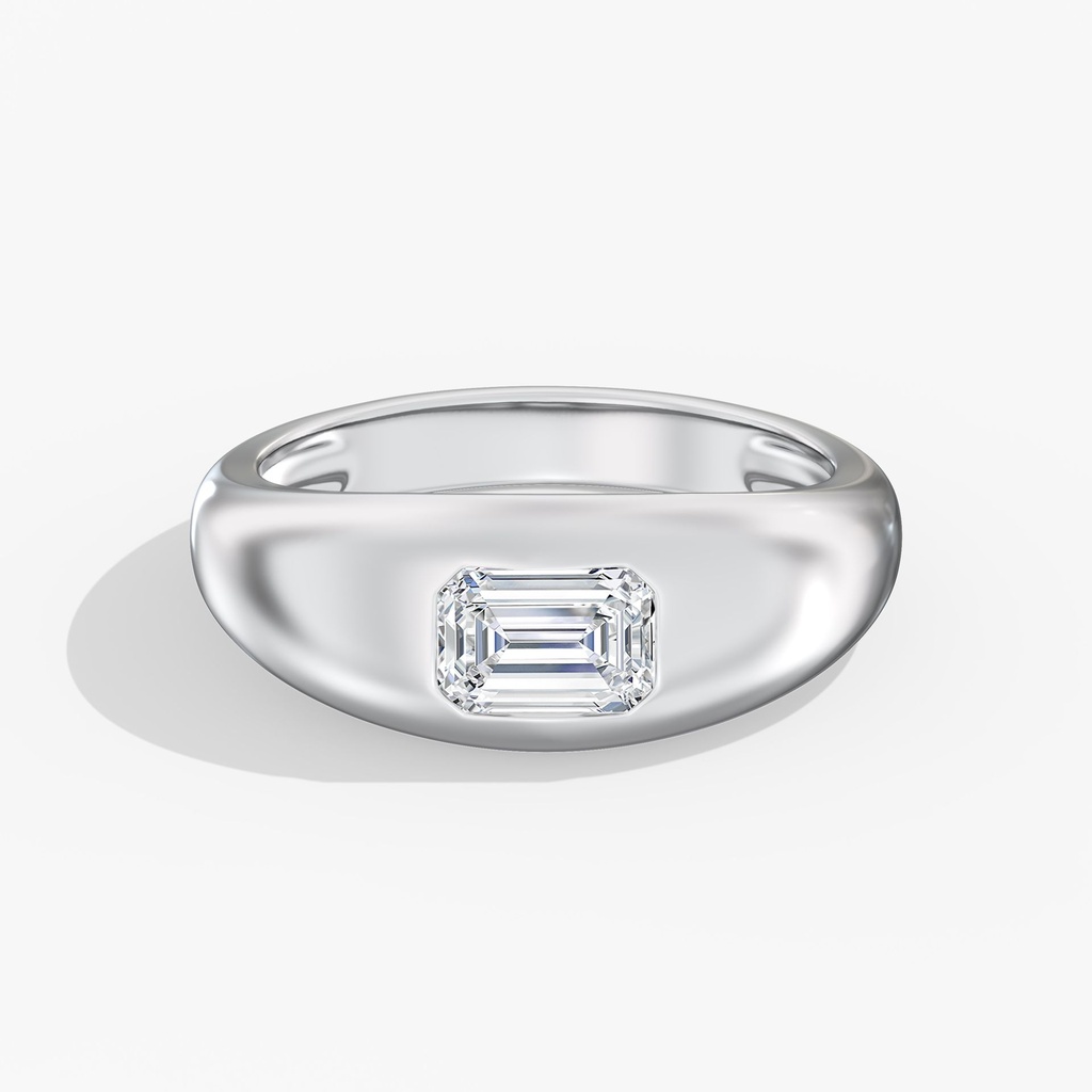 Emerald Domed Ring
