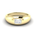 Emerald Domed Ring