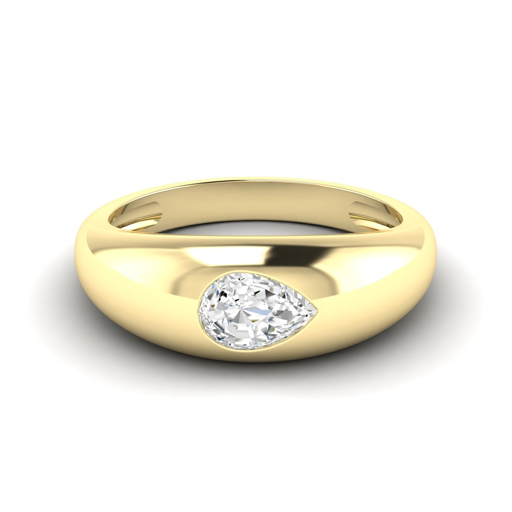 Pear Domed Ring