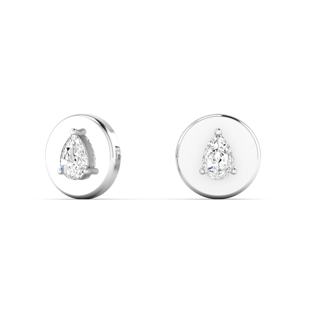 Disc Stud Earrings